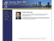 Tablet Screenshot of drtimshen.com
